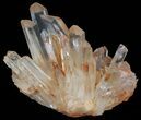 Tangerine Quartz Crystal Cluster - Madagascar #58876-2
